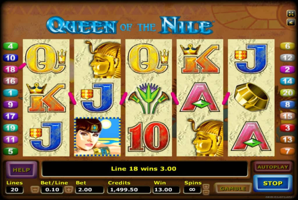 Slotxo Queen Of The Nile  เกมสล็อตอียิป