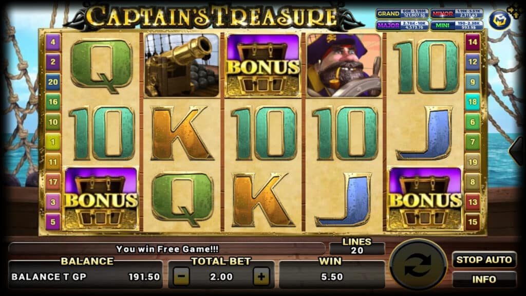 Slotxo Captains Treasure Pro
