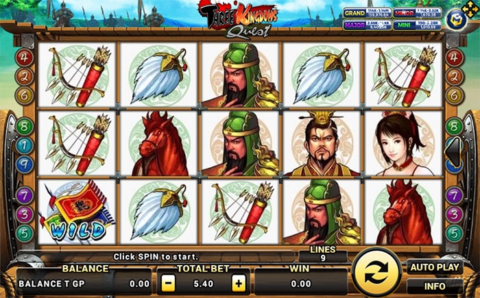 รีวิวเกมสล็อต three kingdoms quest